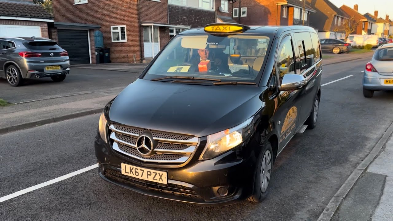 Ride In A 2017 Mercedes Benz Vito Black Cab Taxi Minibus LK67 PZX