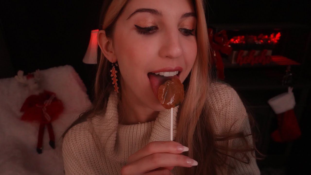 ASMR Lollipop Licking 🍭 + Inaudible Whispers 🔥