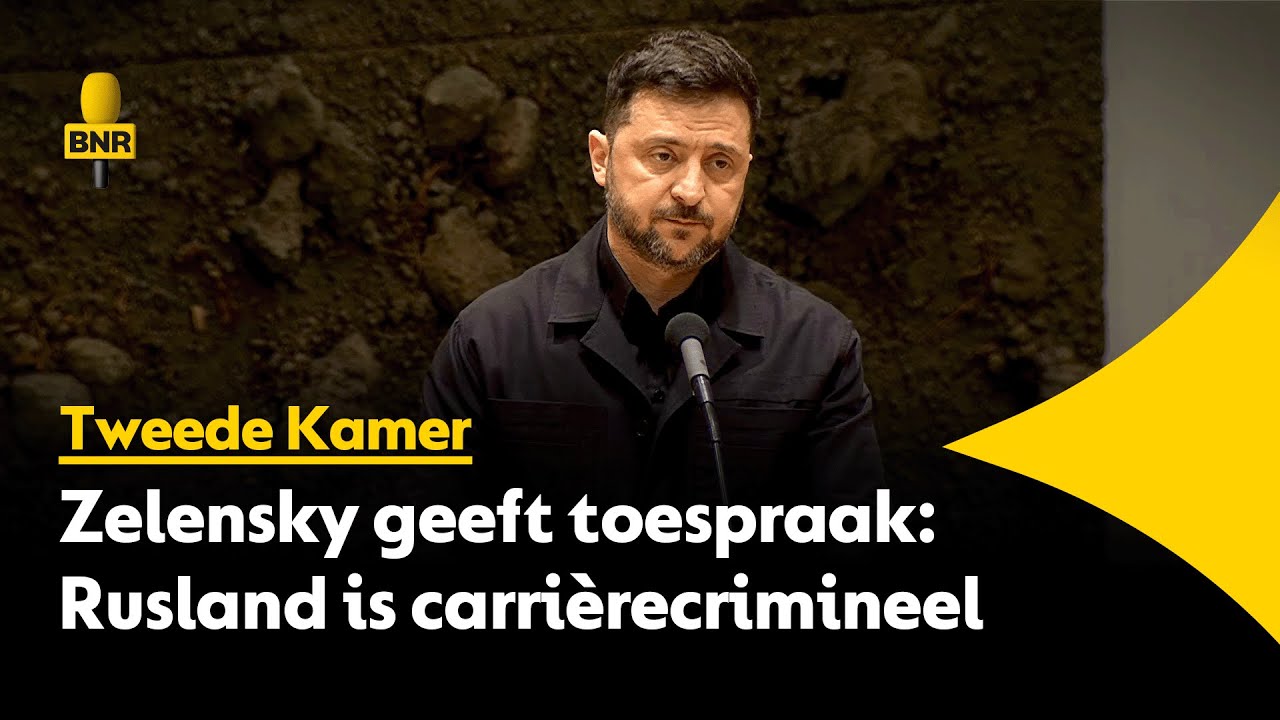 Zelensky in Tweede Kamer: 'Dit is geen tijdelijke oorlog, dit is een test voor Europa'
