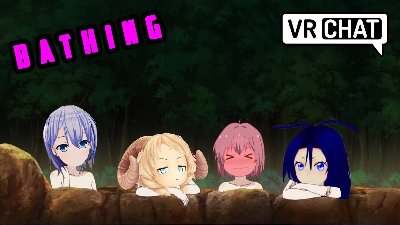 VRChat: Anime bath in VR! Matsix shows her feelings?? (Virtual Reality)