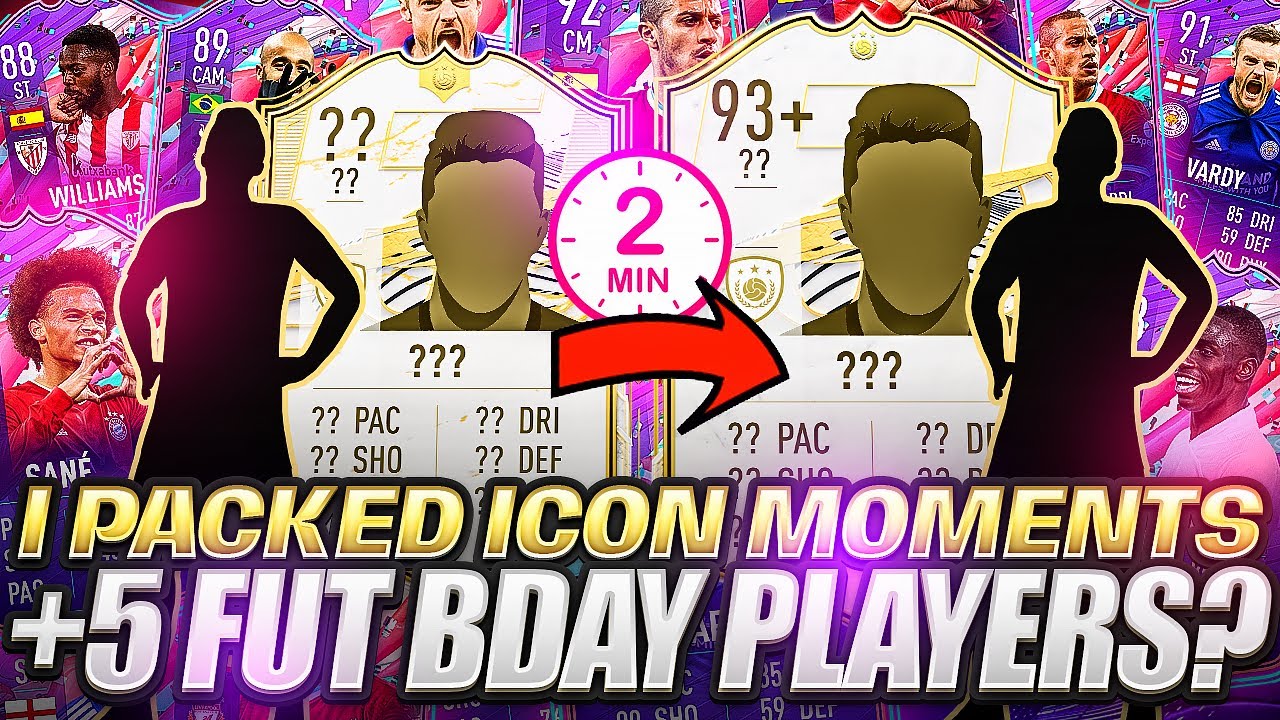 I Packed My 1st Icon Moments + 5 FUT Birthday Players in 2 Minutes of FIFA 21?