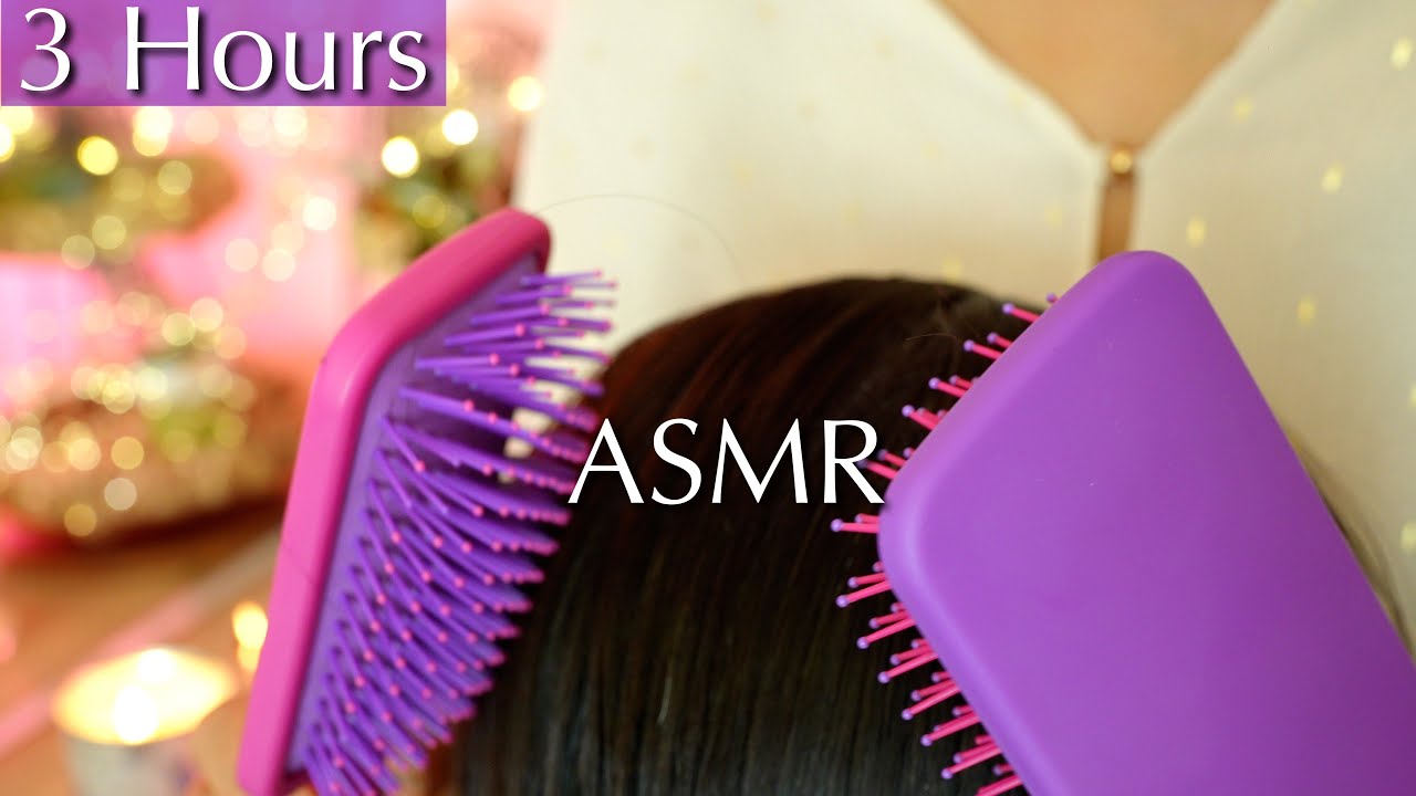 💜ASMR Hair Brushing💜 ASMR Therapy for Stress & Anxiety Relief 😇 No Talking