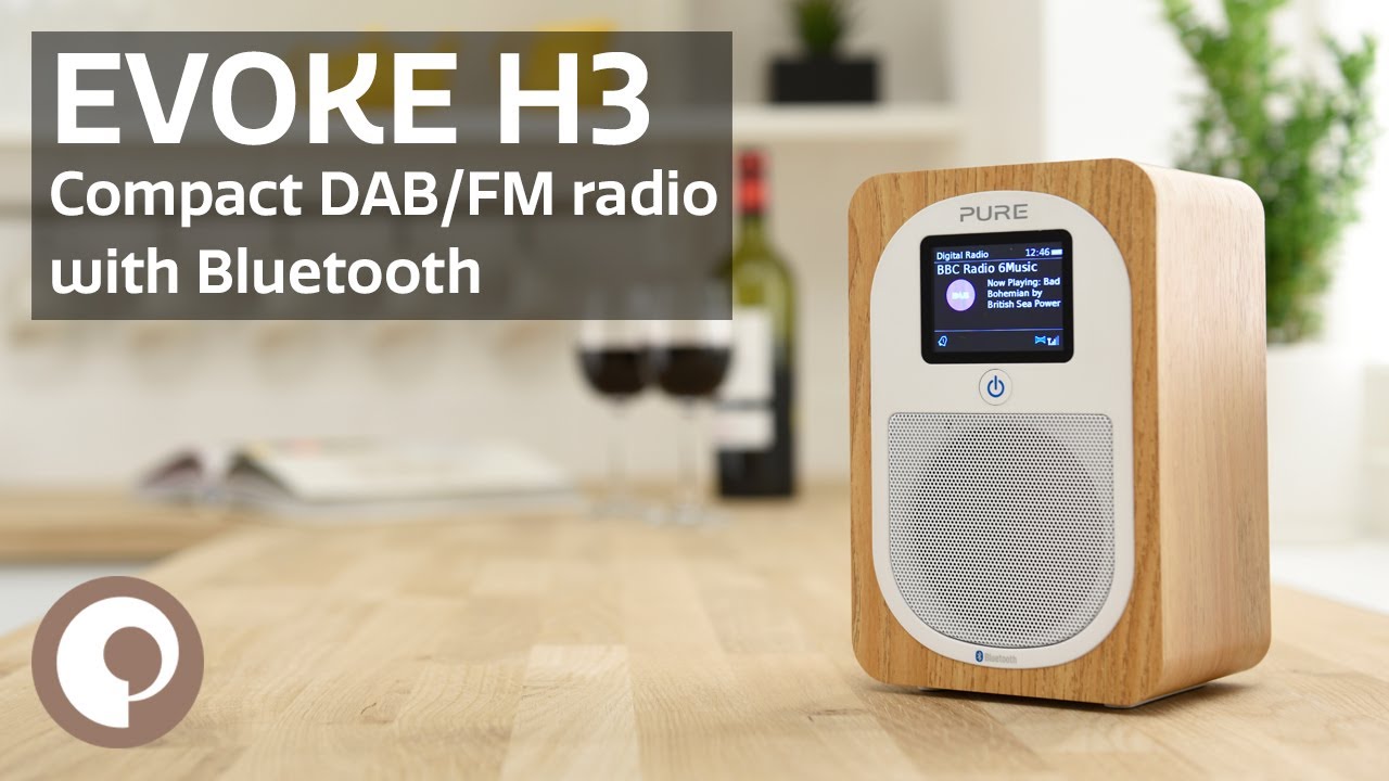 Pure Evoke H3 - Compact DAB/FM Radio with Bluetooth