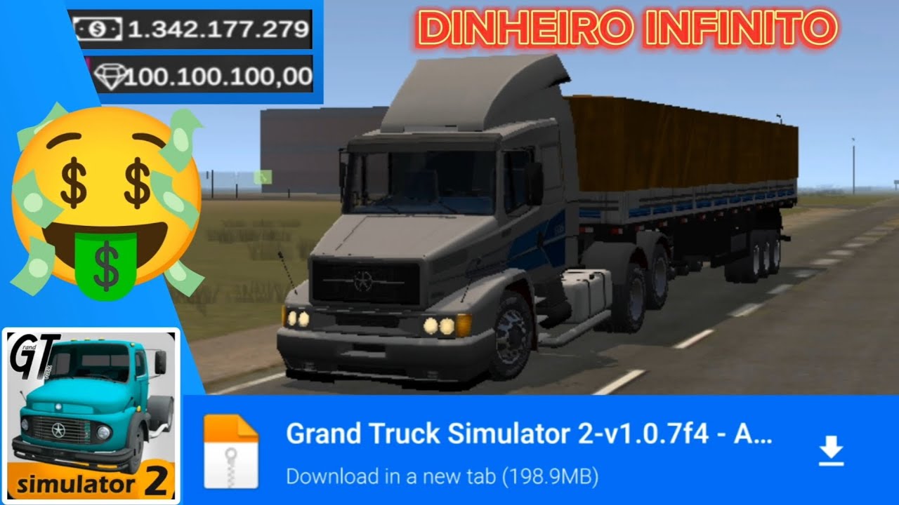 GRAND TRUCK SIMULATOR 2 APK MOD DINHEIRO INFINITO (CARTEIRA E) VERSÃO 1.0.7f4 ATUALIZADO 2025