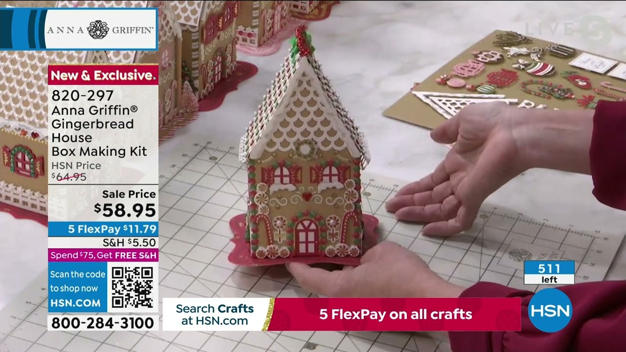 Anna Griffin Gingerbread House Box Making Kit