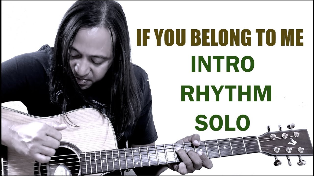 IF YOU BELONG TO ME - rhythm intro & solo tutorials #zawlattros #toto #guitarlesson #rhythmguitar
