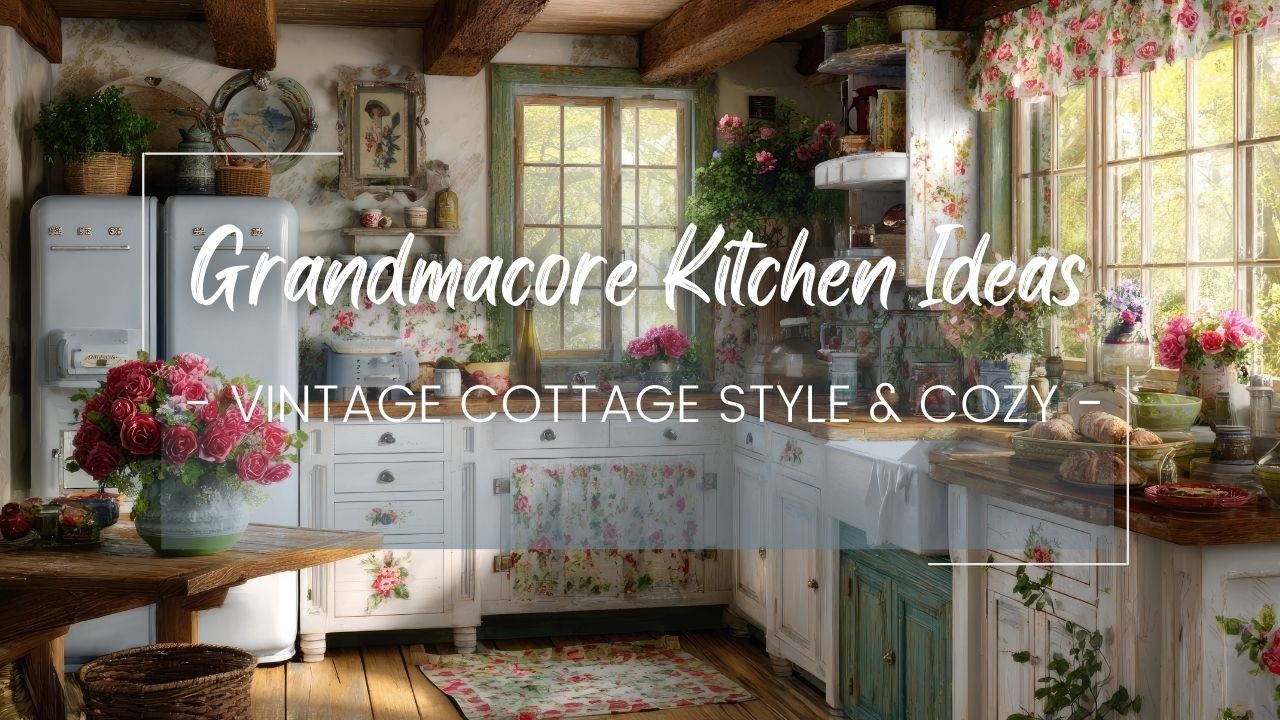 Ultimate Grandmacore Kitchen Ideas | Vintage Cottage Style & Cozy Nostalgic Home Decor
