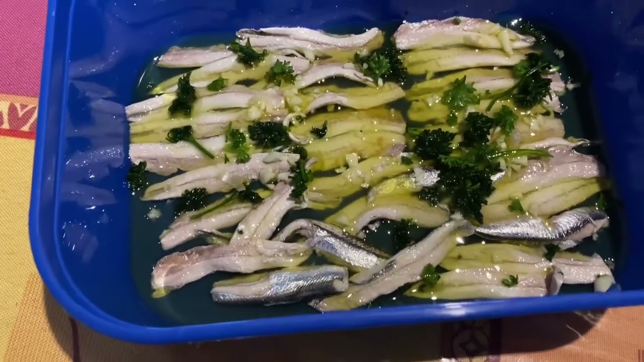 Recette anchois mariné