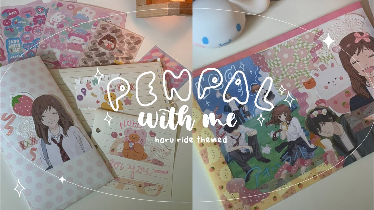 🍡 penpal with me ʚ 🍥 ɞ ⊹ haru ride themed 🌷𖦹 kou and aao ✧ ft. @Leasjournal.