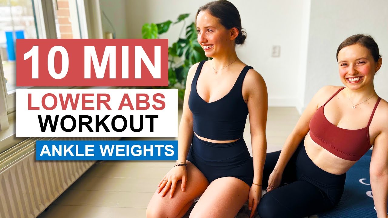 10 MIN LOWER ABS WORKOUT with ankle weights // All time favorite! | Twice as Fit