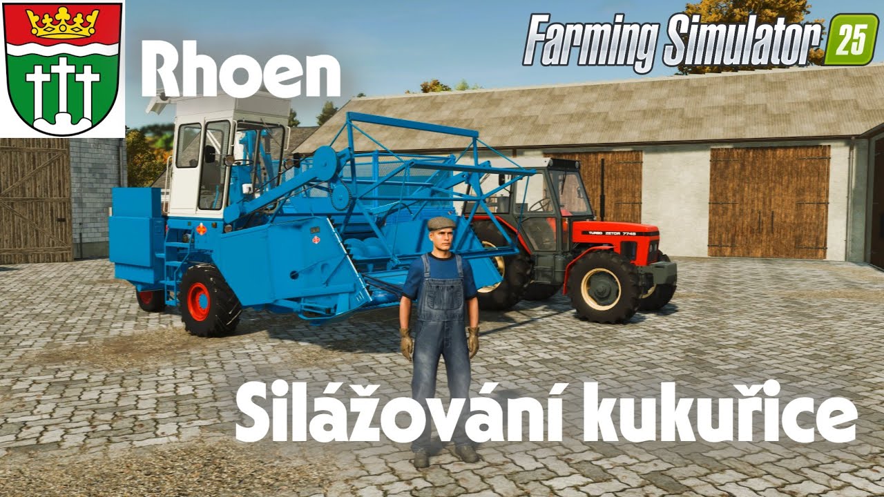 FS25 Mapa Rhoen  Silážování kukuřice, ještě nemám dost!