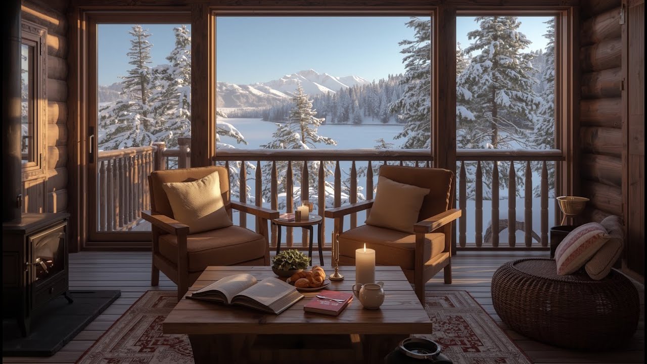 Fresh February Morning ☕ Soft Snow & Smooth Jazz Music for Productivity
