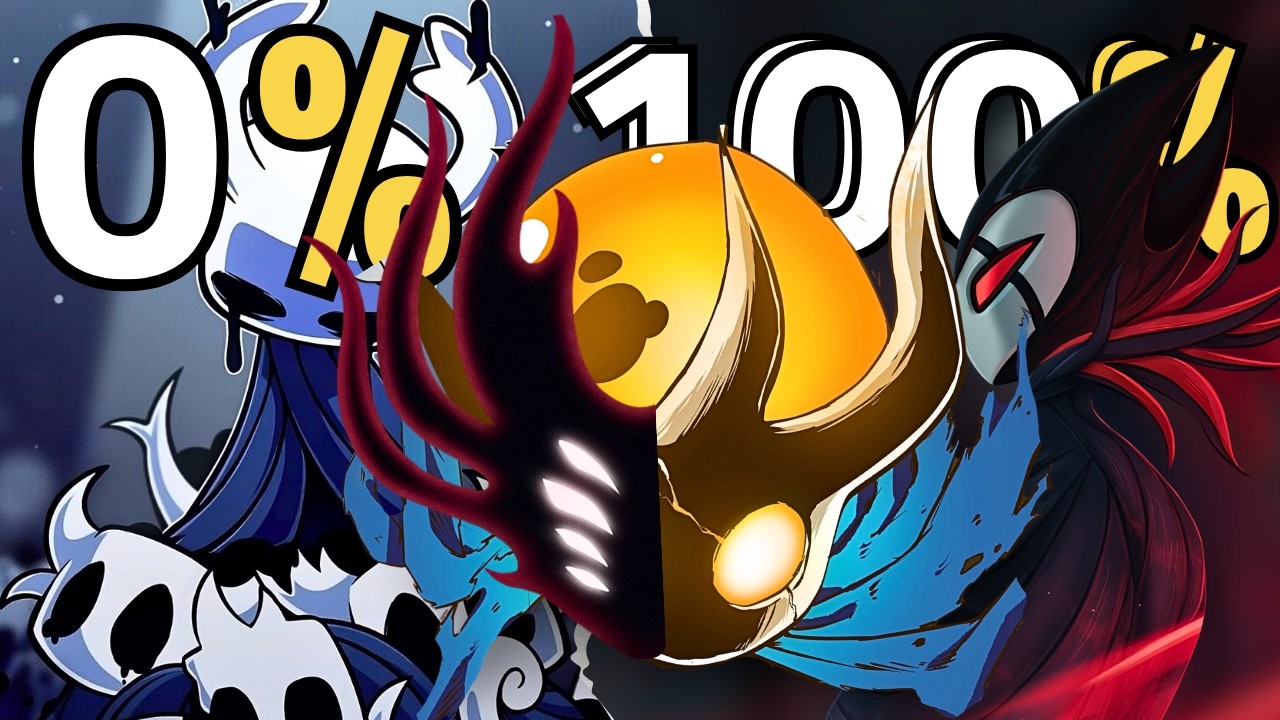 Hollow Knight من البداية للنهاية | تختيم 100% كل الزعماء والنهائيات!