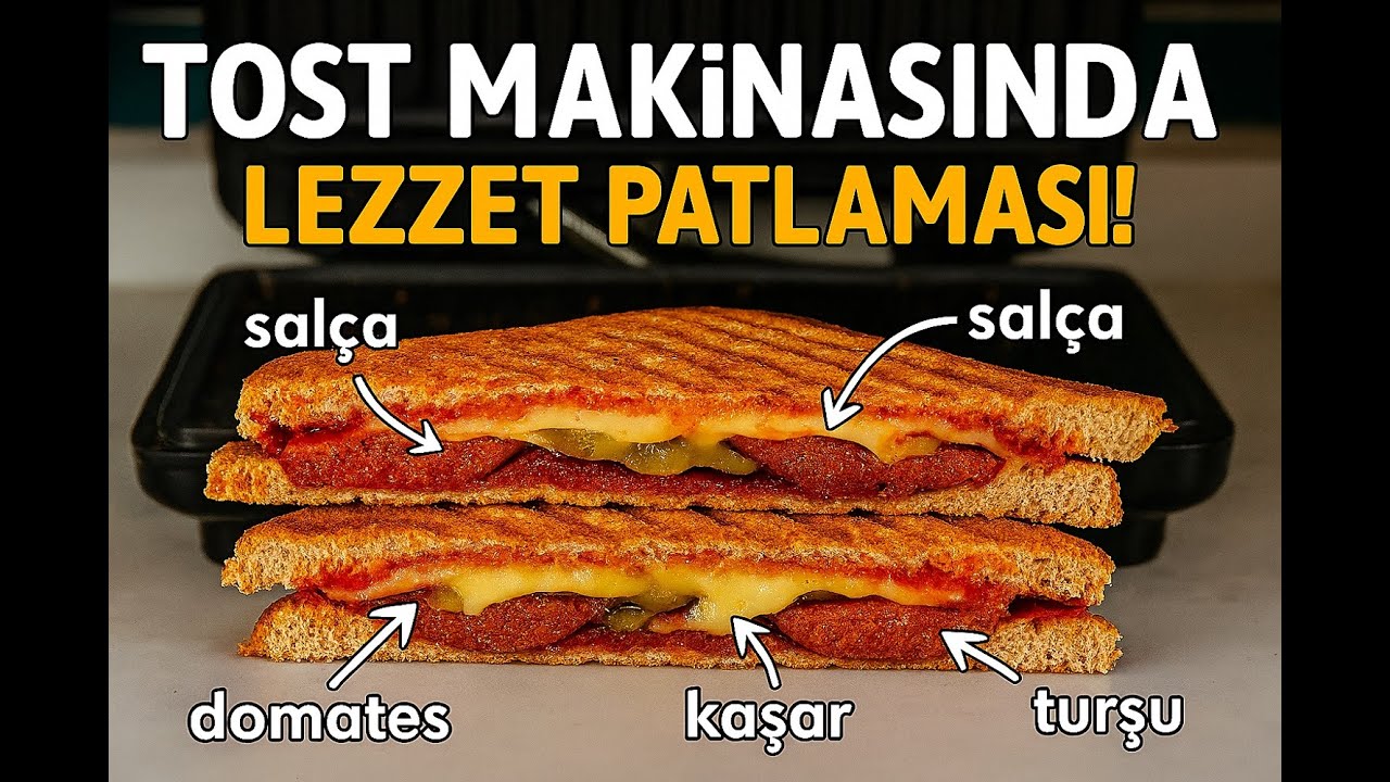 Tost makinasında lezzet patlaması