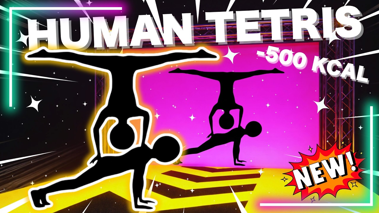 HUMAN TETRIS CO-OP | Immersive Interactive Warm-Up -500 kcal