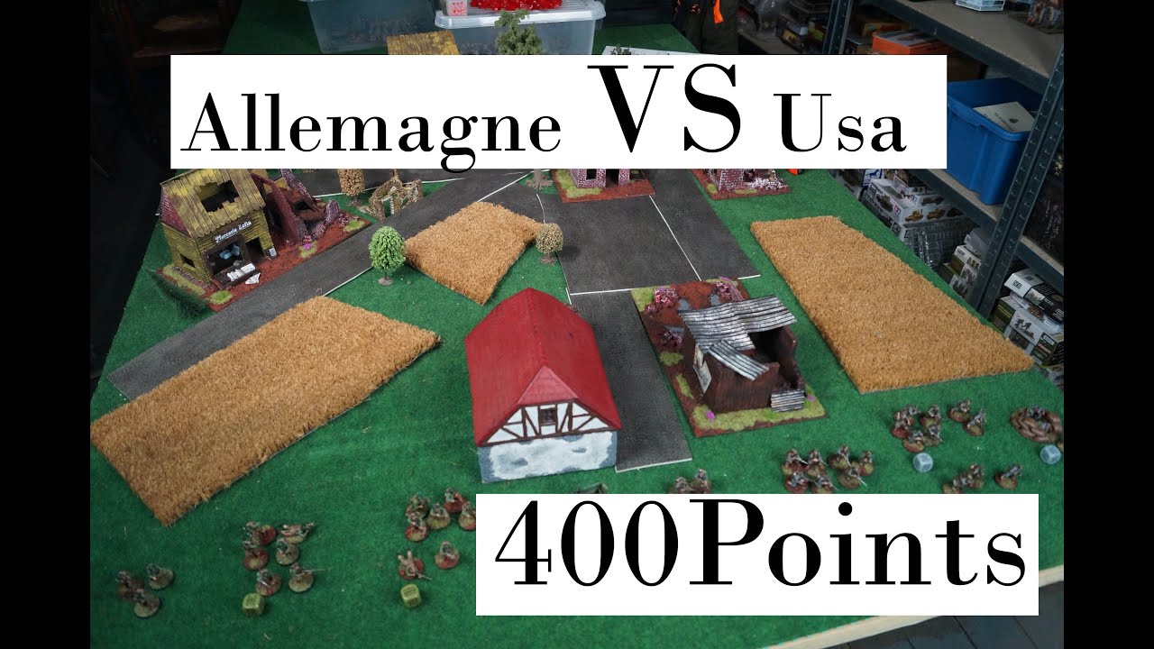Rapport de bataille #16 BOLT ACTION - Allemand contre USA- 400 Points - Problème de vue!