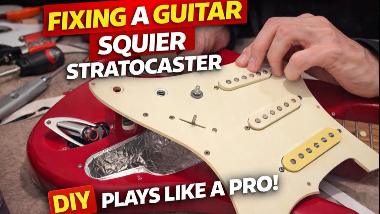 I Fixed a Broken Squier Stratocaster – Now It Sounds Like a Pro Guitar!