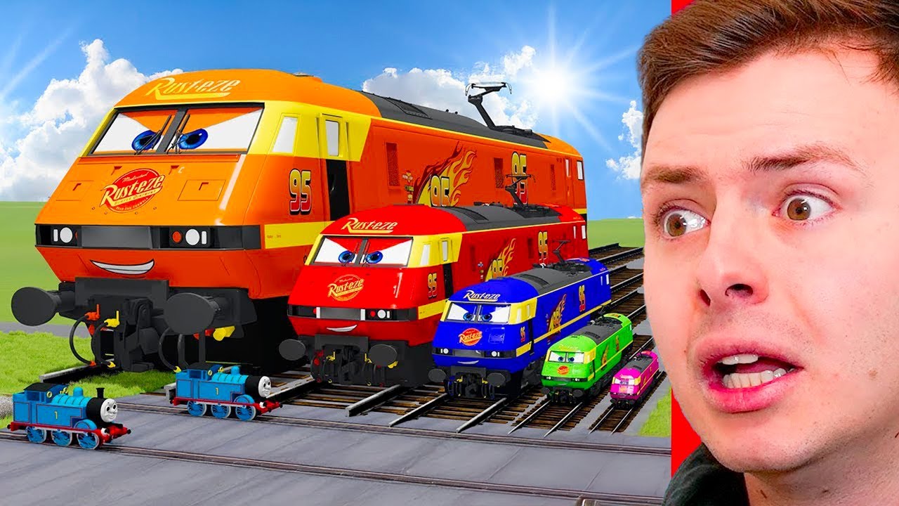 ŠÍLENÉ! Blesk McQueen se Změnil ve VLAK?!