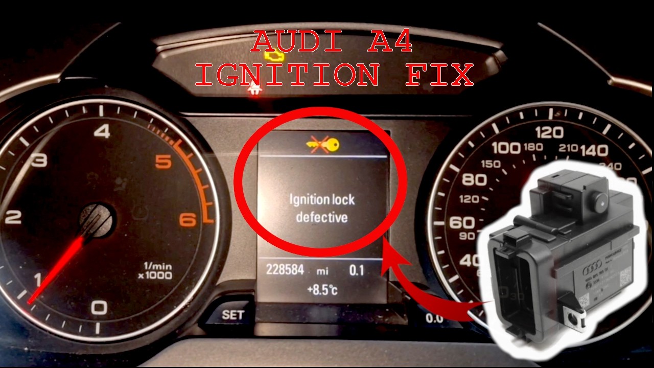 Audi A4 B8 Ignition Switch Replacement (Push-In Key) | Quick Fix Guide