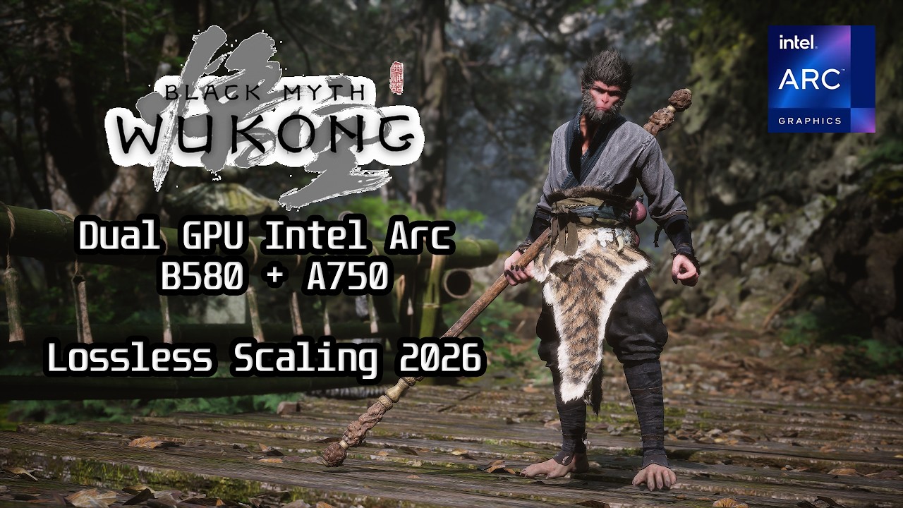 Intel Arc B580 A750 | Dual GPU | Lossless Scaling | Black Myth: Wukong