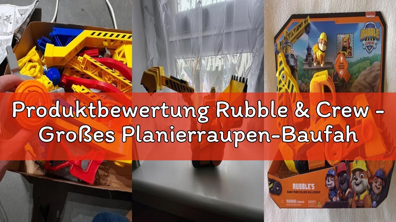Produktbewertung Rubble & Crew - Großes Planierraupen-Baufahrzeug mit Licht- und Geräuscheffekten (D
