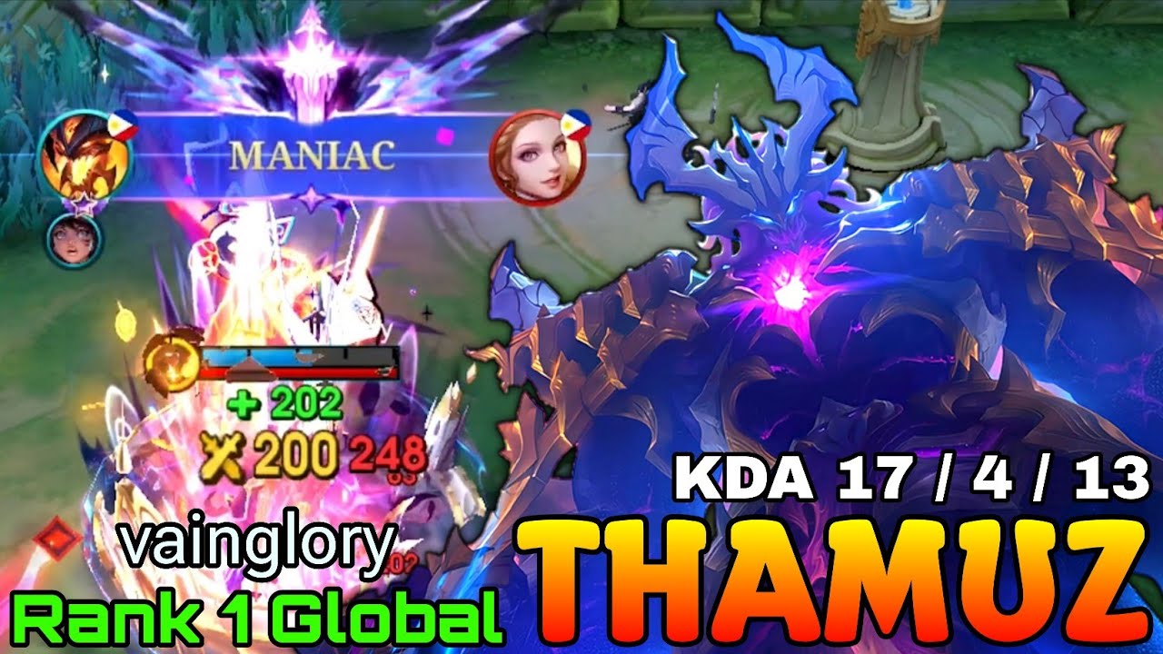 MANIAC Thamuz Deadly Jungler - Top 1 Global Thamuz by vainglory - Mobile Legends