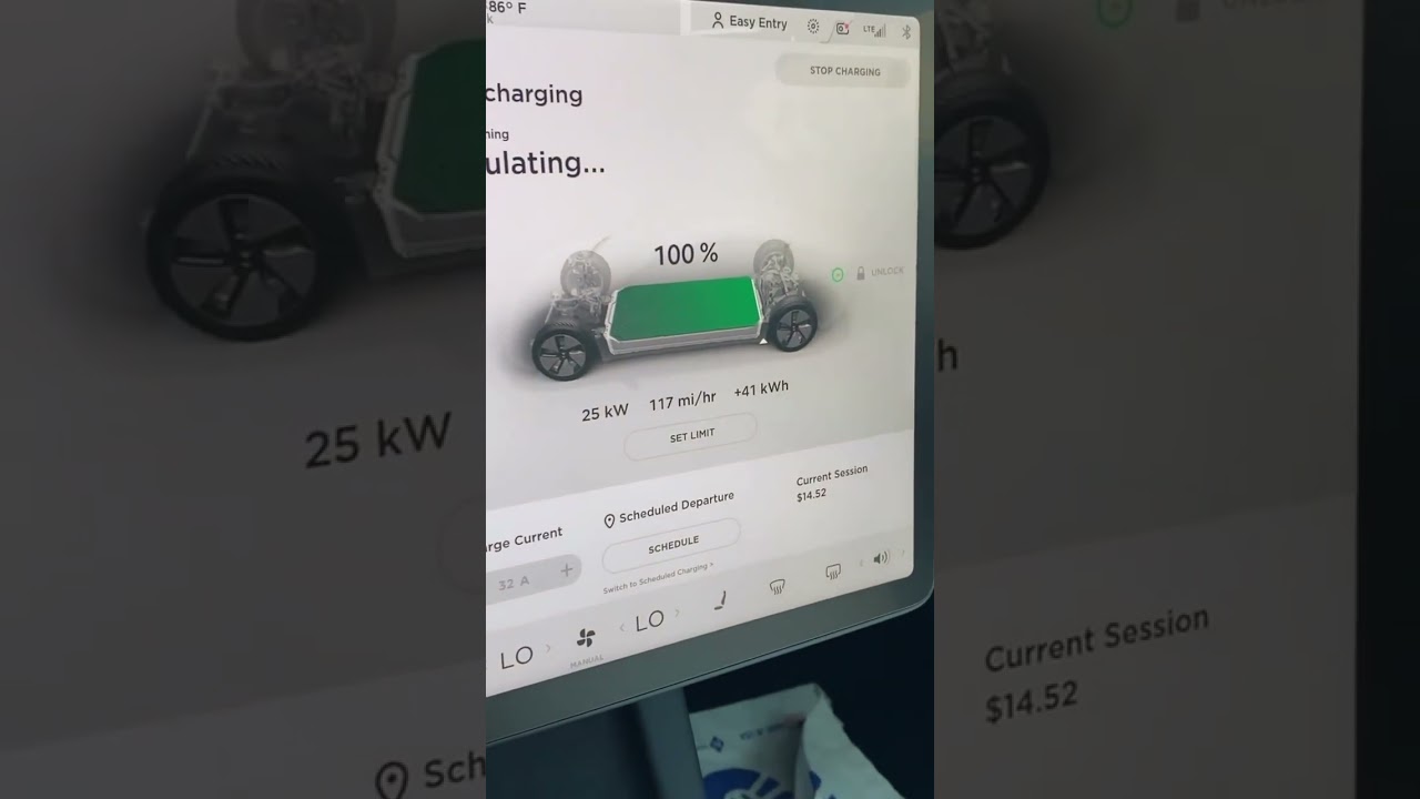 2021 Tesla Model 3 Standard Range: Cost of Charging from 10% to 100%