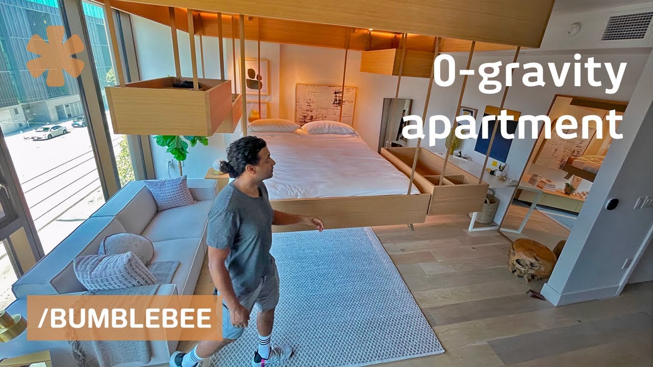 Apartment furniture rolls into ceiling, it's truck-drag strong