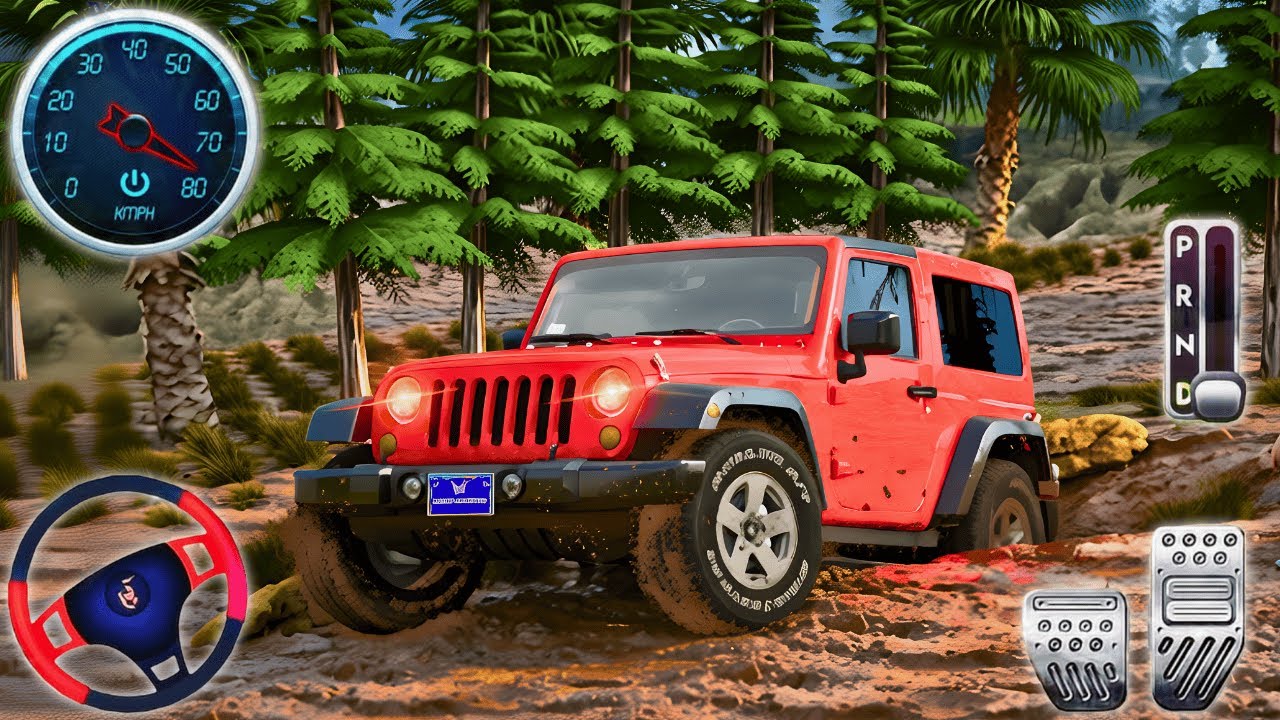 SUV Jeep Game 4x4: Offroad 4x4 Driving Simulator Gameplay - Mud Jeep Driving - Android Gameplay