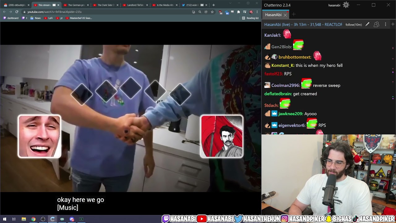 Hasan REACTS to him facing Ludwig in RPS again
