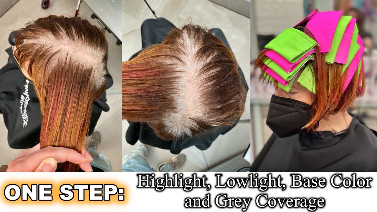 ONE STEP: Hightlight, Lowlight, Base Color and Grey Coverage
