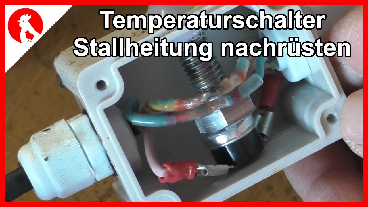 089 Thermoschalter an Stallheizung, Tr&auml;nkenw&auml;rmer, L&uuml;fter ect. ganz einfach nachr&uuml;sten.