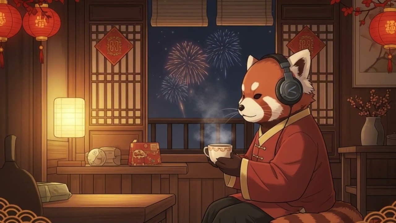 Red Panda Lofi 🧧 Cozy Beats for Study & Relax