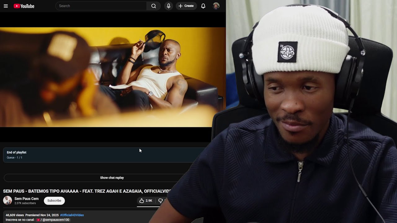 Sem Paus - Batemos Tipo Ahaaaa - feat. Trez Agah e Azagaia (MAXH REACT)