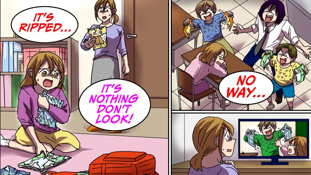 Her textbooks were ripped to shreds and I felt something wrong [Manga Dub]