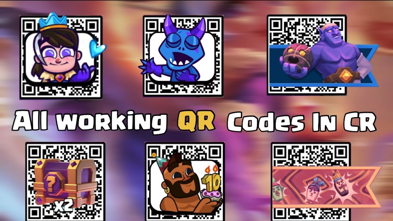All Working QR Codes in Clash Royale #clashroyale 