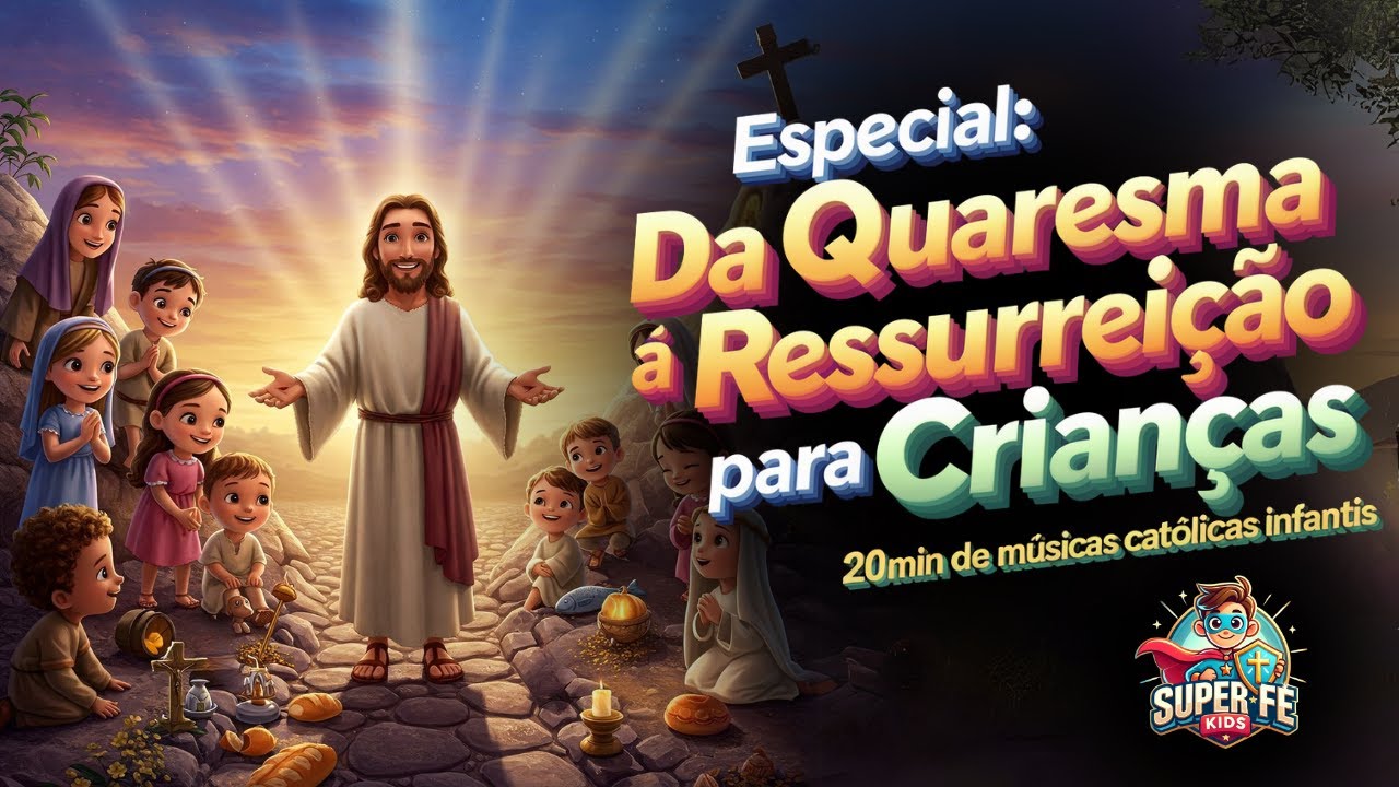 Da Quaresma á Semana Santa - Super Fé Kids Music - 20 minutos de Musicas Infantis