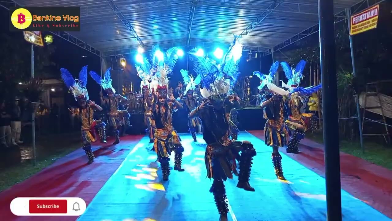 Kemeriahan penampilan topeng Ireng Sembrani Rimba Manunggal live nglorog 