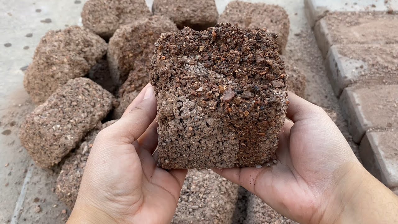 New stoney dusty red sand dry crumbling on floor/ #asmr #satisfying #relax ❤️❤️🌪️🌪️