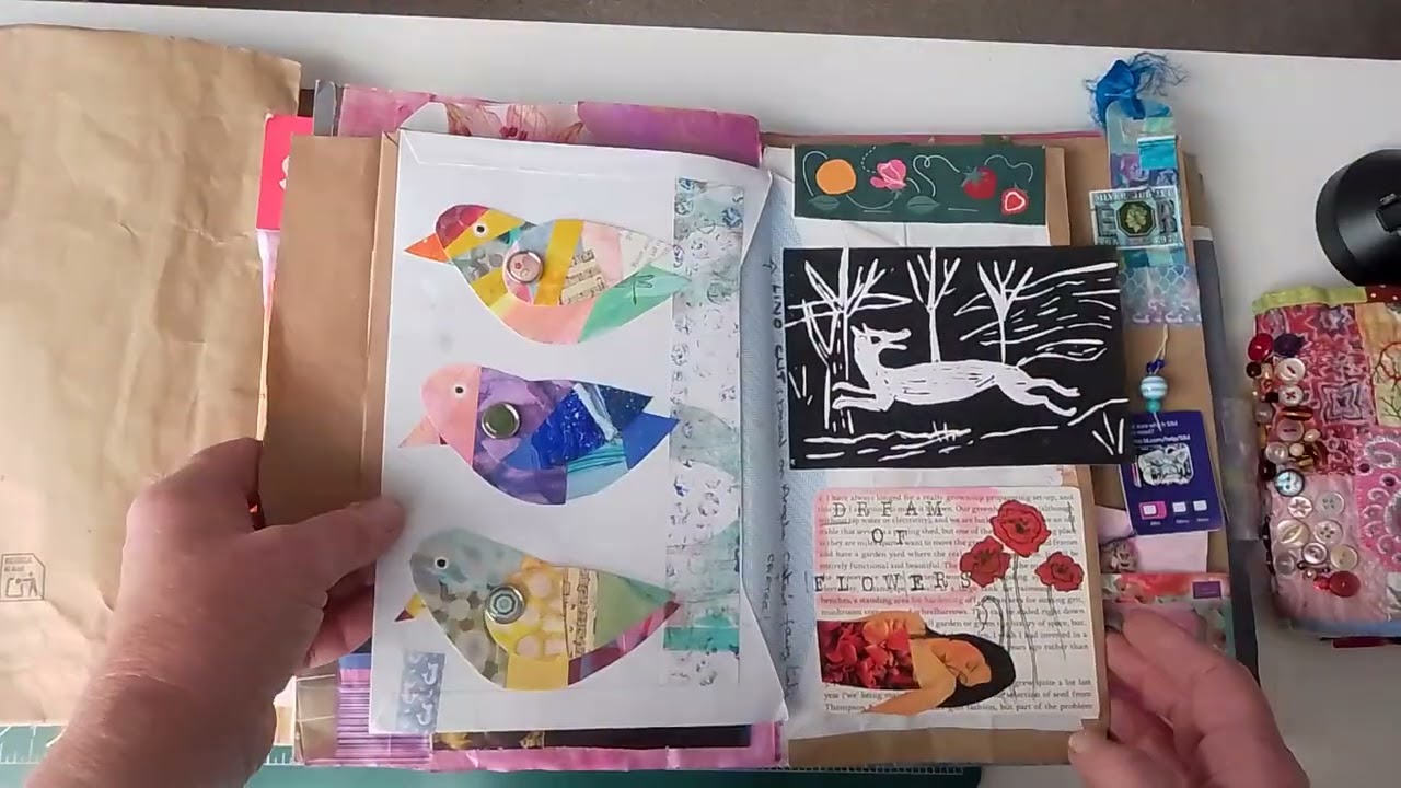 Flip through of my chunky junky journal.  #junkjournaling #journalephemera