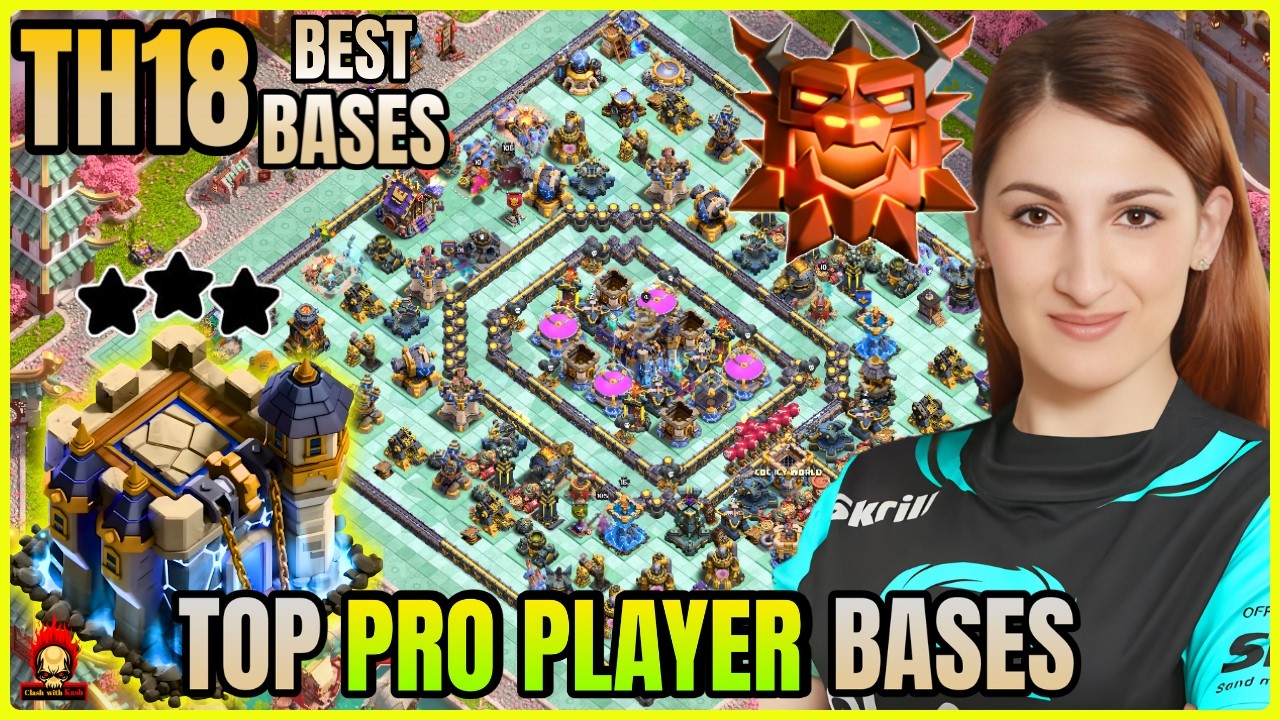 TOP 10  PRO PLAYER BASES TOWNHALL 18 BASE ! TH18 LEGEND BASES WITH LINK ! ANTI 2 STAR TH18 WAR BASE