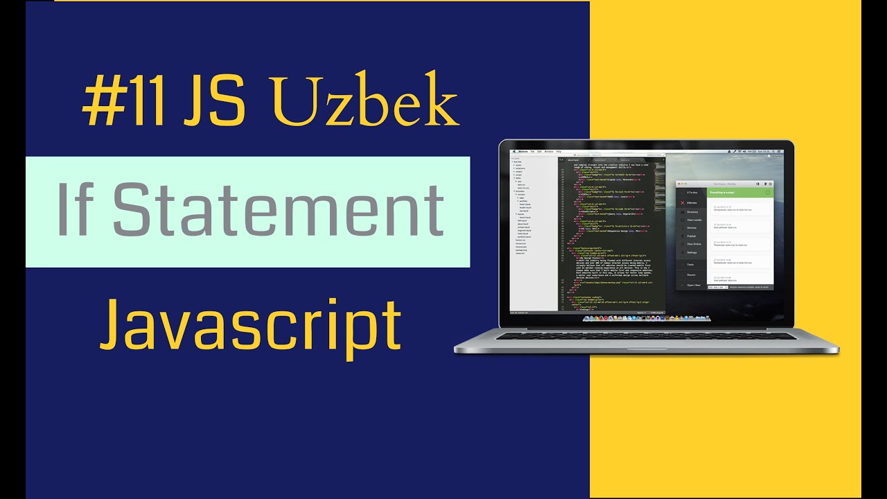 #11 If Statement || JS Uzbek || JavaScript || Masala