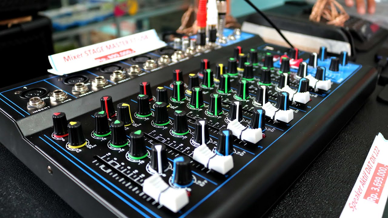 Mixer Stage Master F7 untuk speaker dat DX122 kirim ke Sulawesi selatan