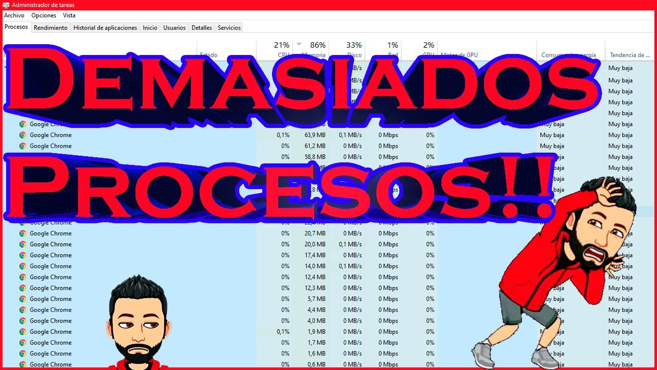 ¿Por qué se abren tantos procesos en GOOGLE CHROME?