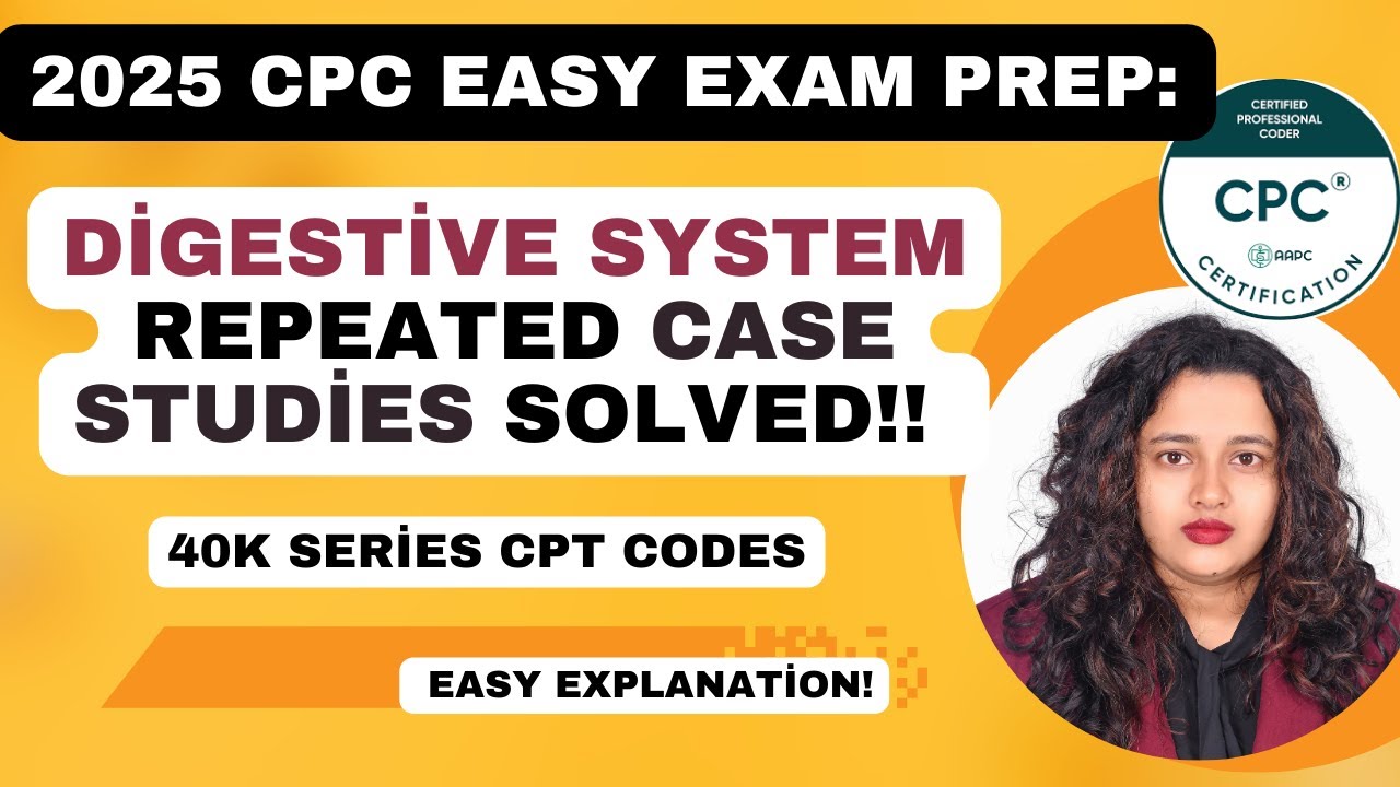 2025 CPC Exam Digestive System Important Case Study Questions Answered|| #cpc#cpcexam#cpcprep#cpt