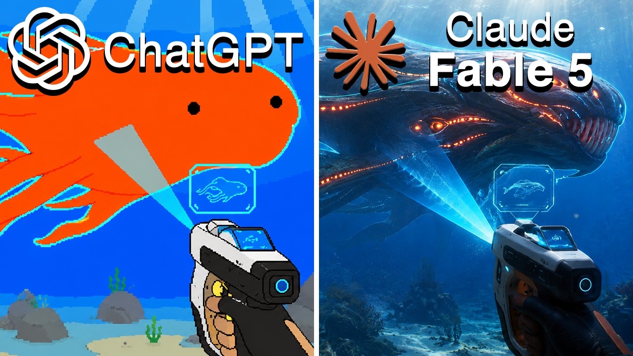 Claude Fable 5 vs ChatGPT Make Subnautica 2 From Scratch