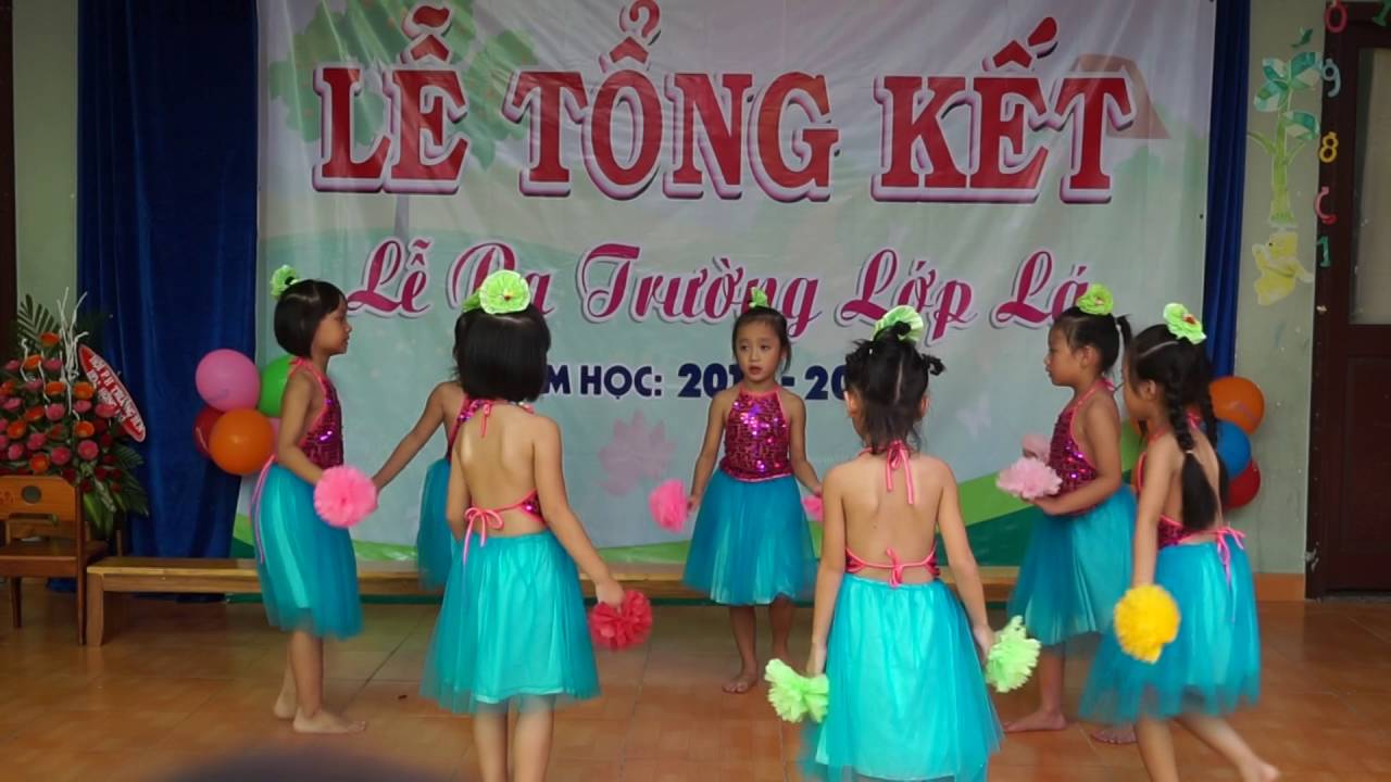 Múa LÝ CÂY BÔNG cơ sở 1 mầm non Hoa Hồng Đỏ quận 9