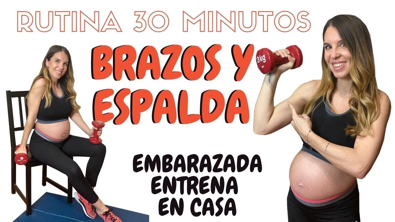 ENTRENAMIENTO DE TREN SUPERIOR | Rutina de ejercicios para embarazada en casa | Semana 21
