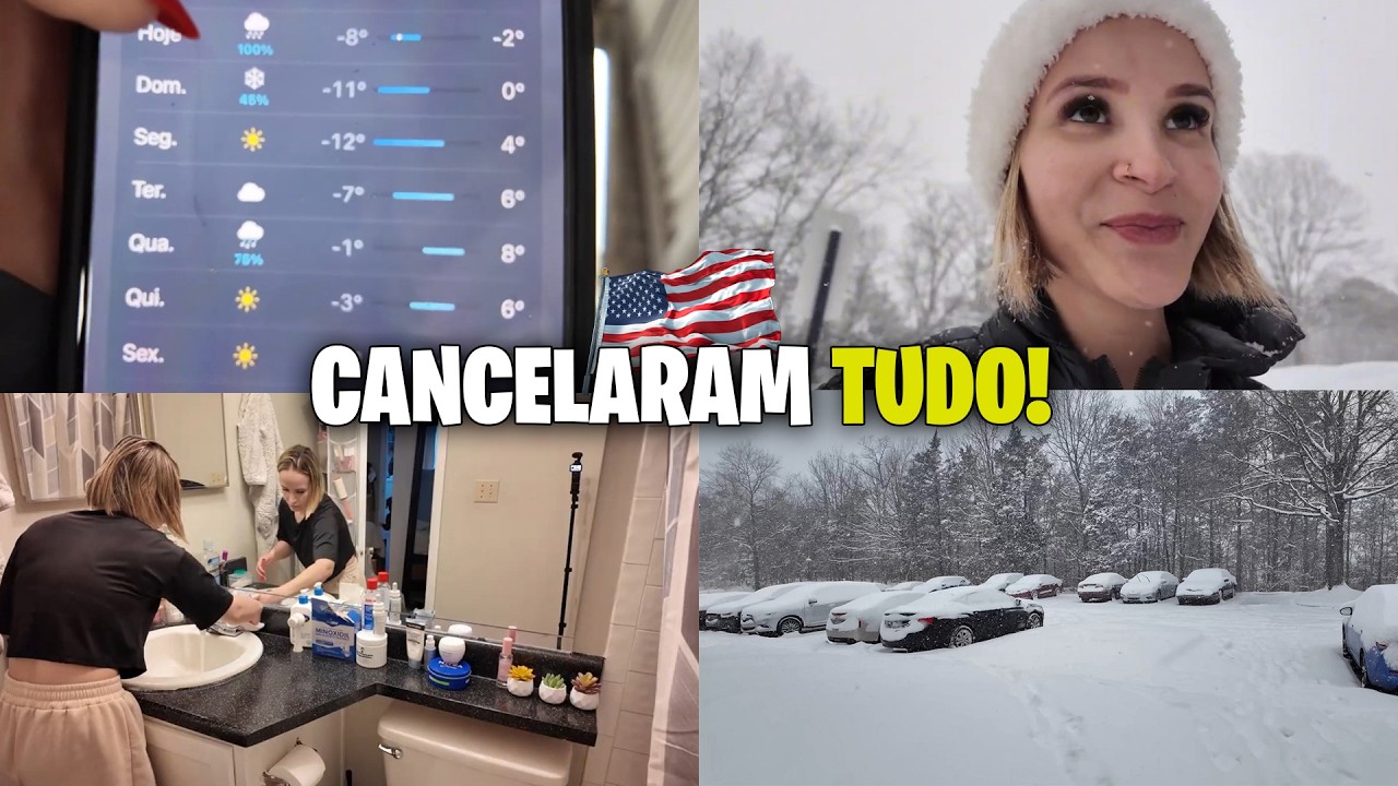 ALERTA DE FRIO NOS EUA! ❄️ Clientes cancelaram tudo e eu fiquei presa em casa