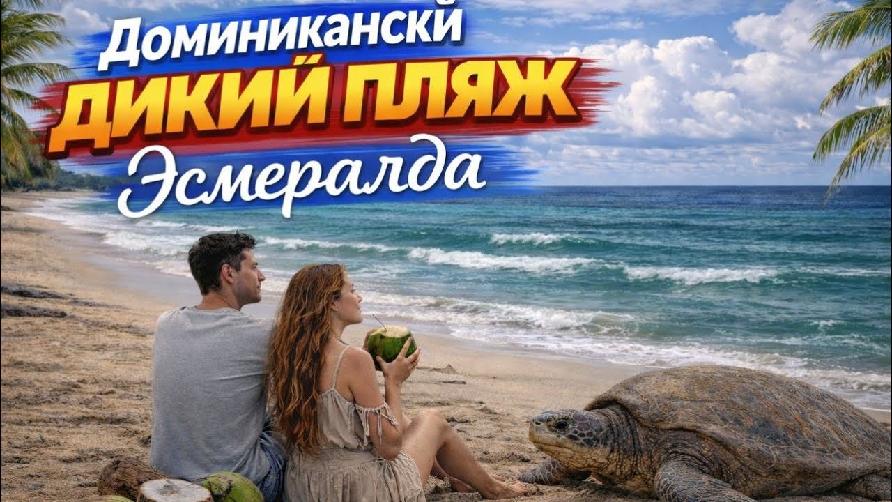 Доминикана🇩🇴Дикий пляж Эсмеральда